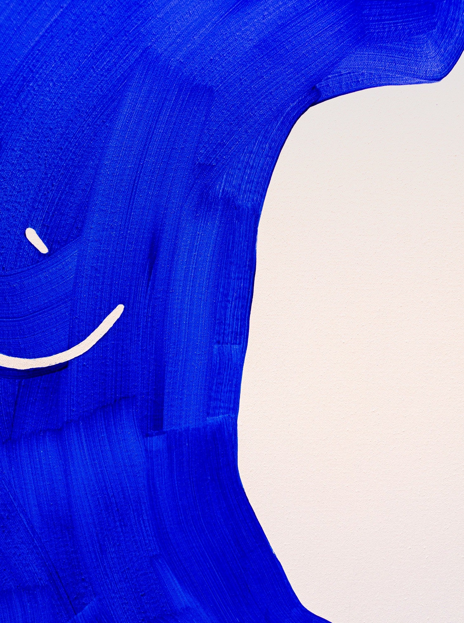 large canvas, acrylic on canvas, oversized wall art, abstract art, Anna Pepe, forn Studio