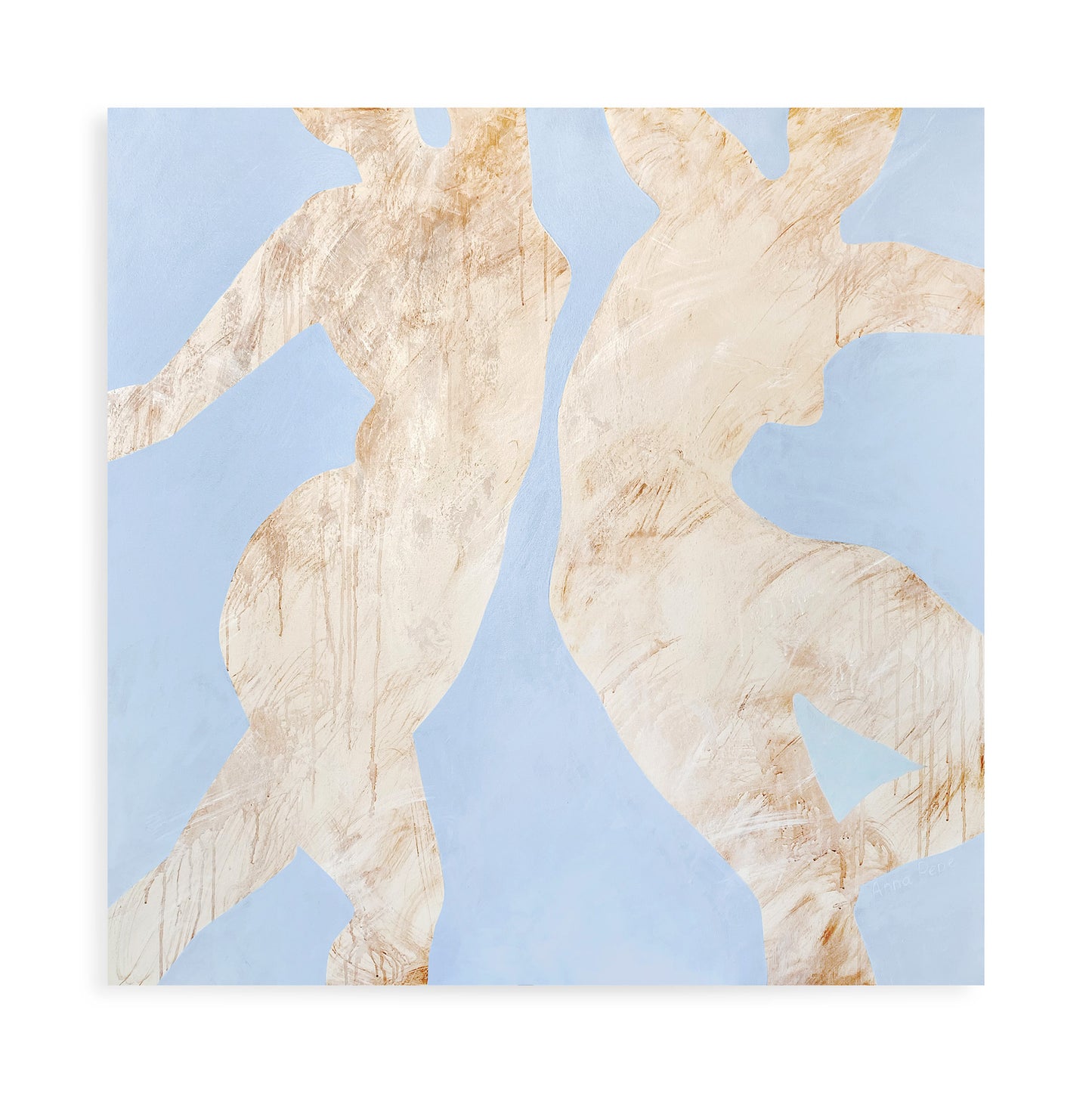 large canvas, acrylic on canvas, oversized wall art, abstract art, Anna Pepe, forn Studio