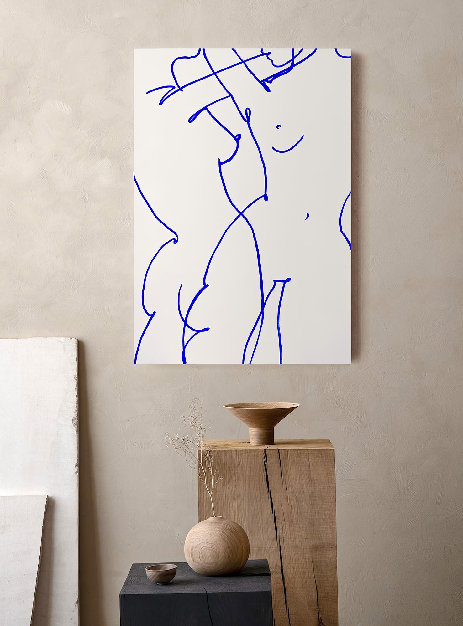 abstract form, acrylic on canvas, large oversize artwok, anna pepe, forn studio