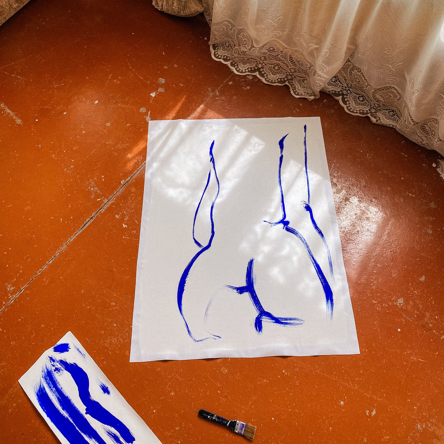 abstract painting, acrylic on canvas, contemporary collectible wall art, anna pepe, forn studio