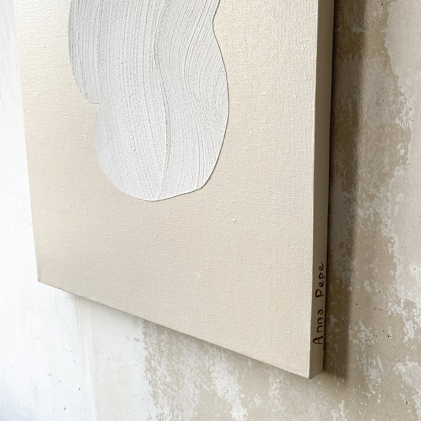 Anna Pepe, abstract wall art, forn studio