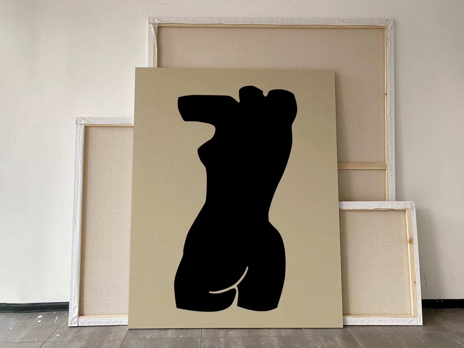 large canvas, acrylic on canvas, oversized wall art, abstract art, Anna Pepe, forn Studio