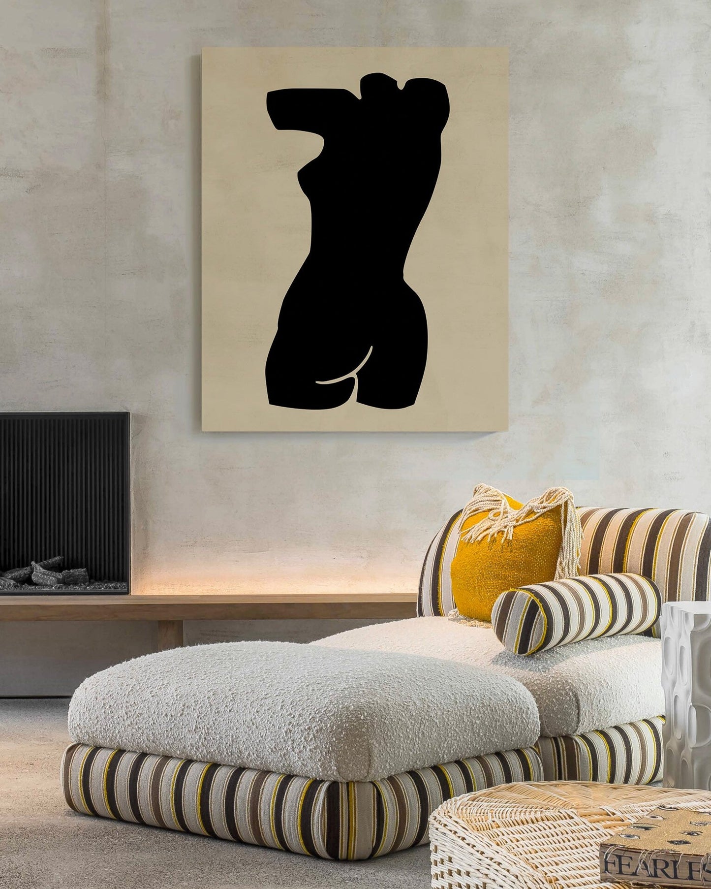 large canvas, acrylic on canvas, oversized wall art, abstract art, Anna Pepe, forn Studio
