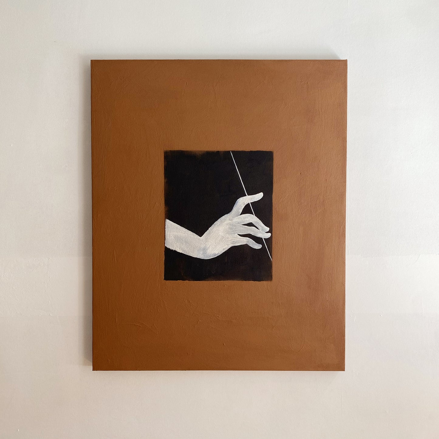 large canvas, acrylic on canvas, oversized wall art, abstract art, Anna Pepe, forn Studio