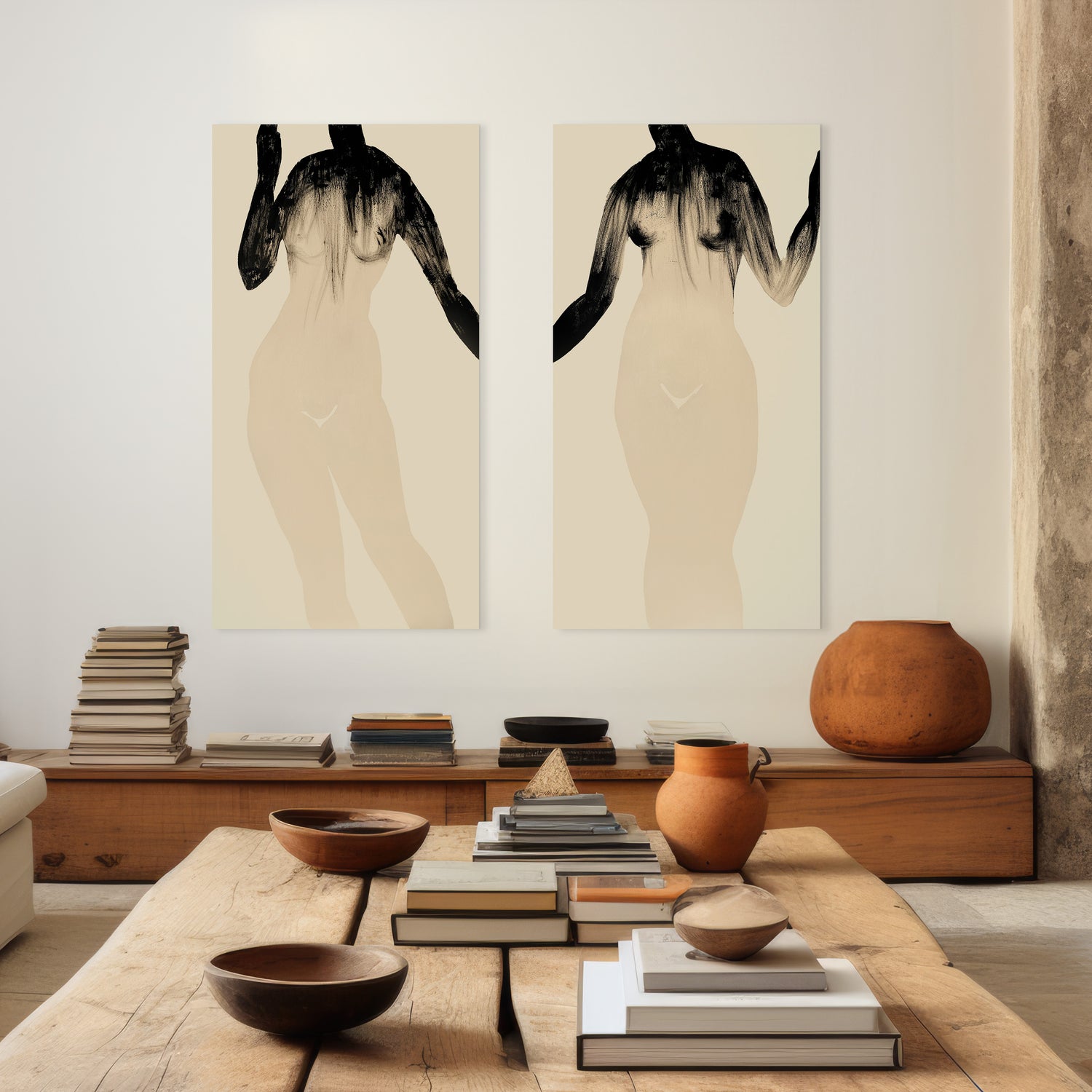 large canvas, acrylic on canvas, oversized wall art, abstract art, Anna Pepe, forn Studio