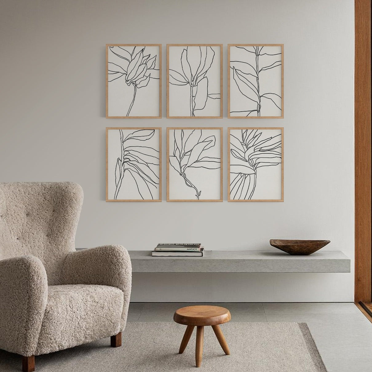Botanical illustrations, framed prints, anna pepe, giclee print, forn studio