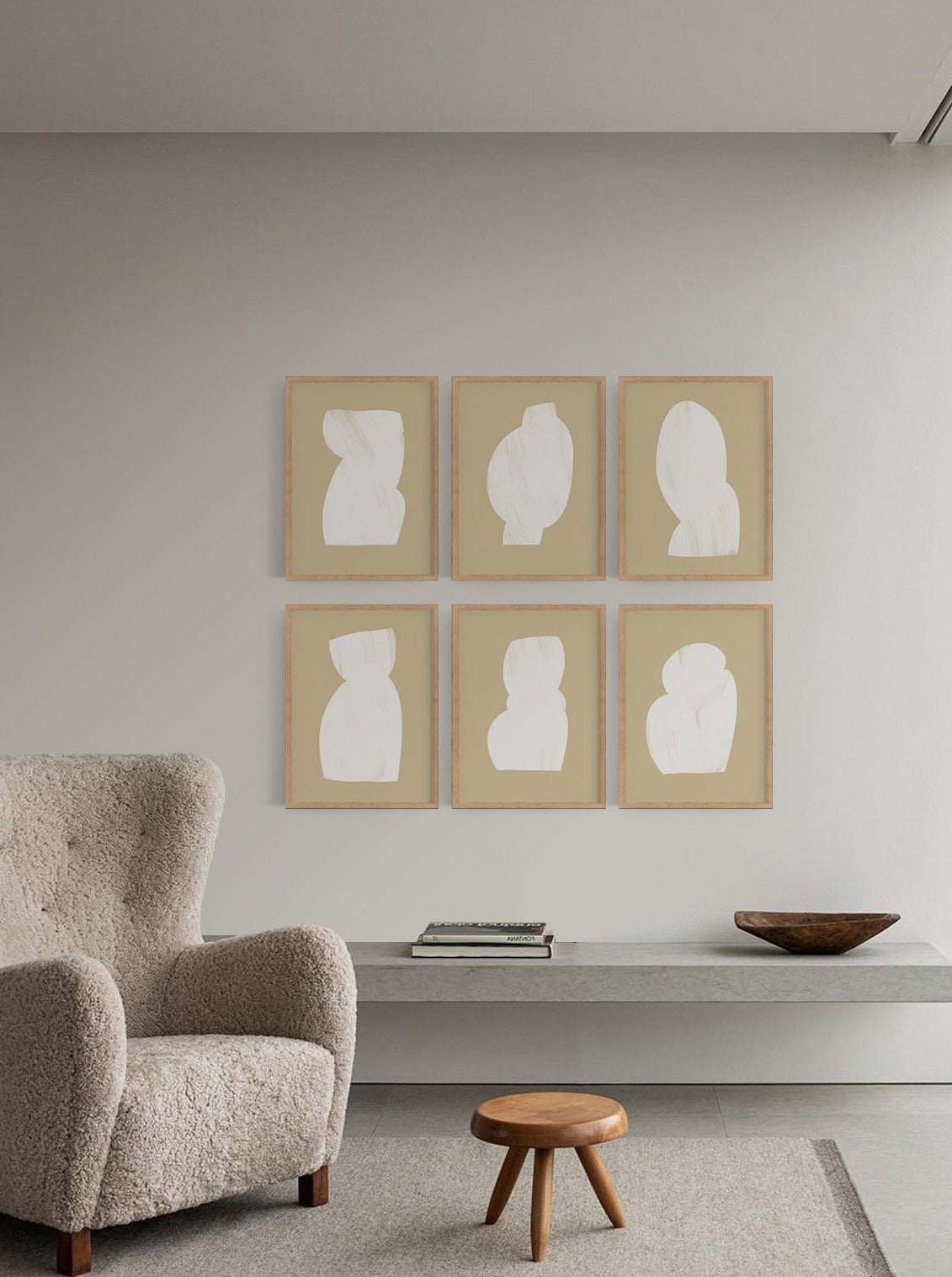 abstract wall art, framed prints, anna pepe, giclee print, forn studio