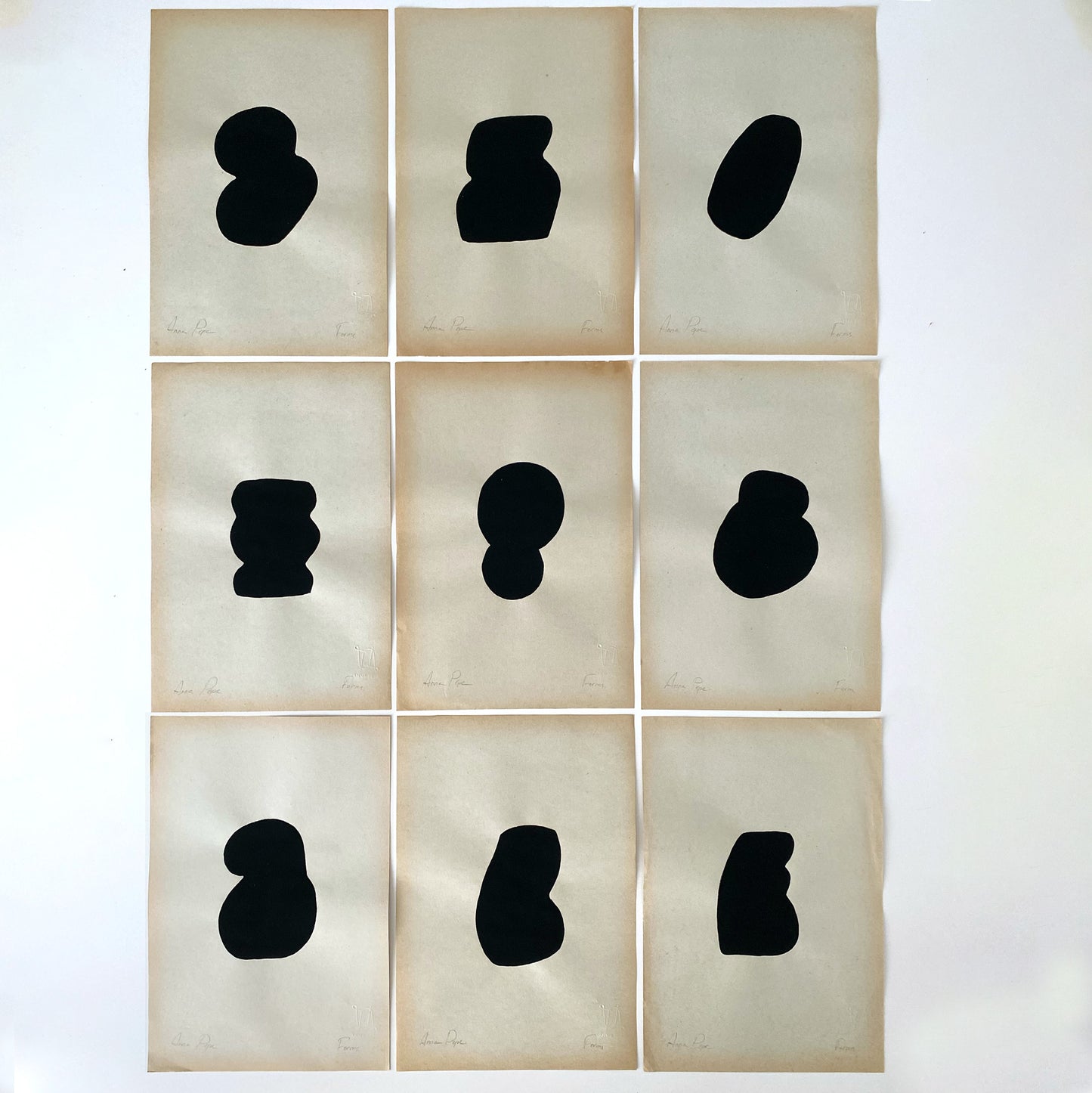 Anna Pepe, forn Studio, abstract wall art, vintage paper