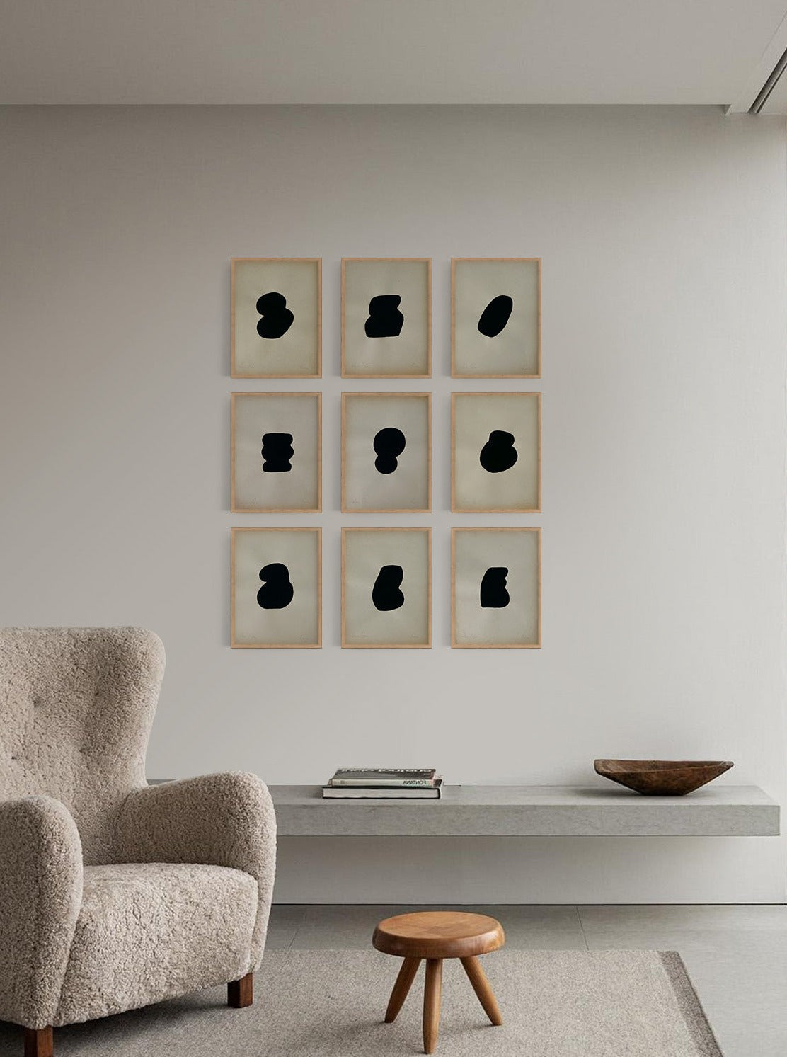 Anna Pepe, forn Studio, abstract wall art, vintage paper
