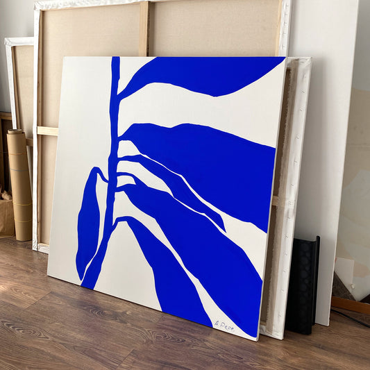 large canvas, acrylic on canvas, oversized wall art, abstract art, Anna Pepe, forn Studio