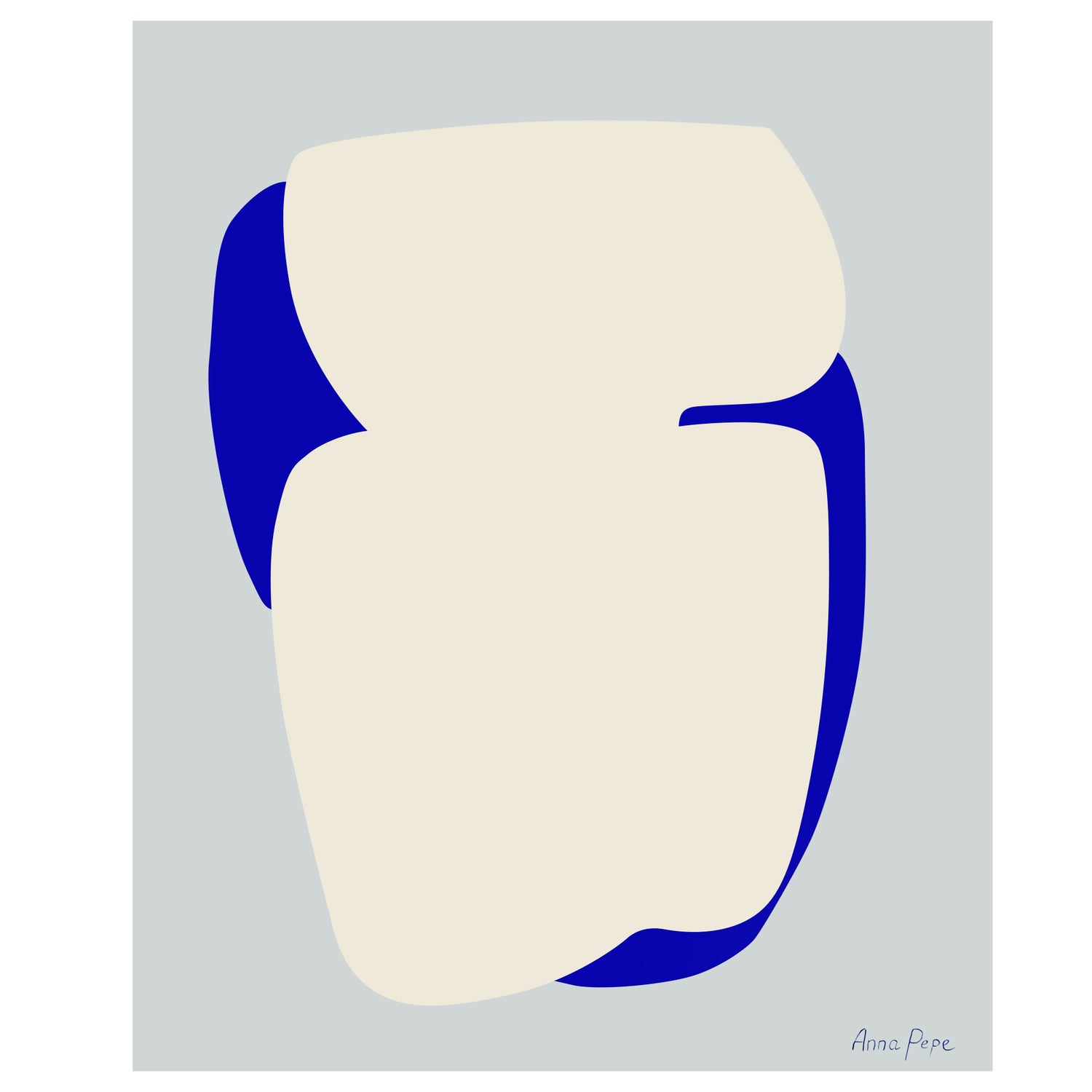 abstract form, acrylic on canvas, large oversize artwok, anna pepe, forn studio