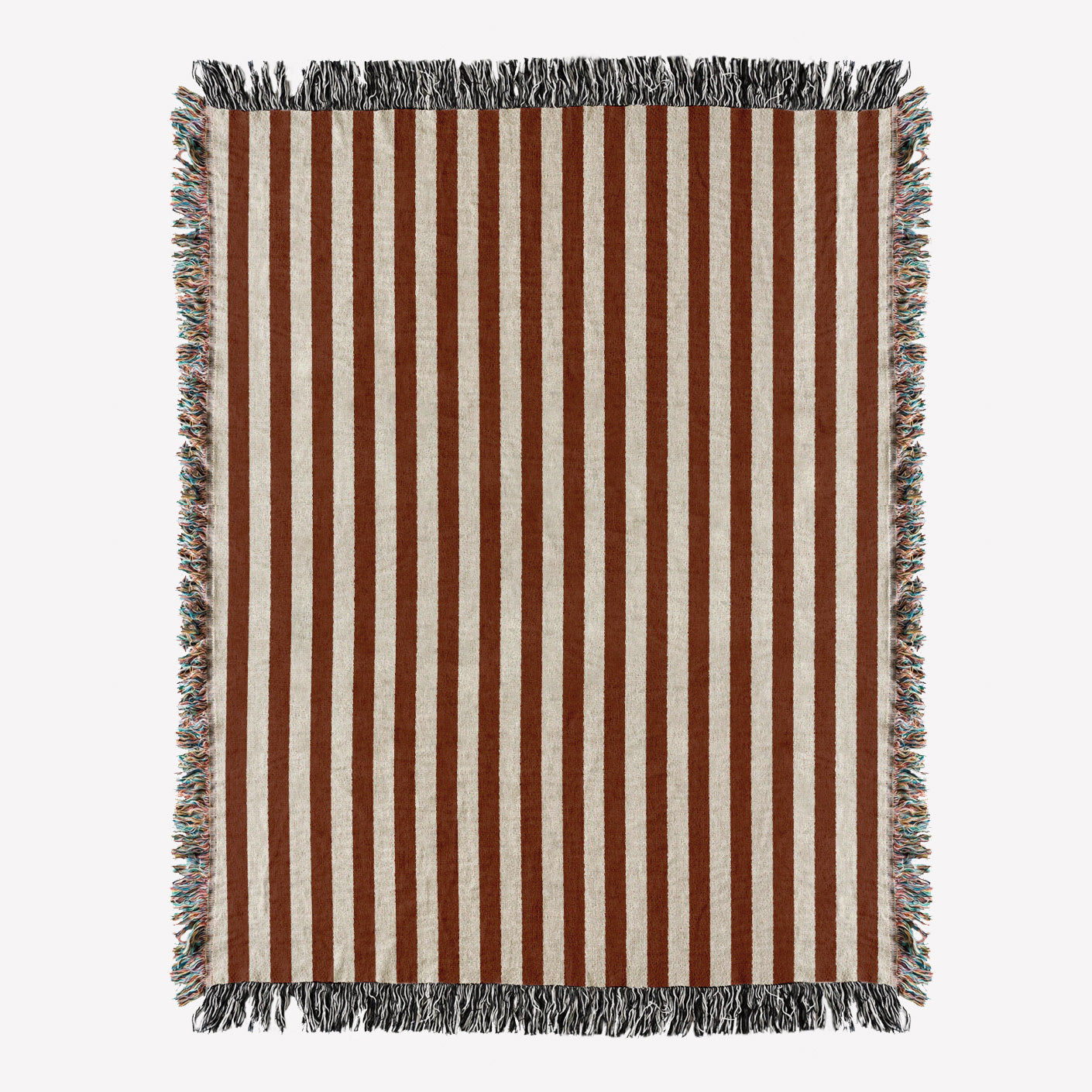 Woven throw, cotton plaid, decor, blanket, living room home decor, sripes, striped print