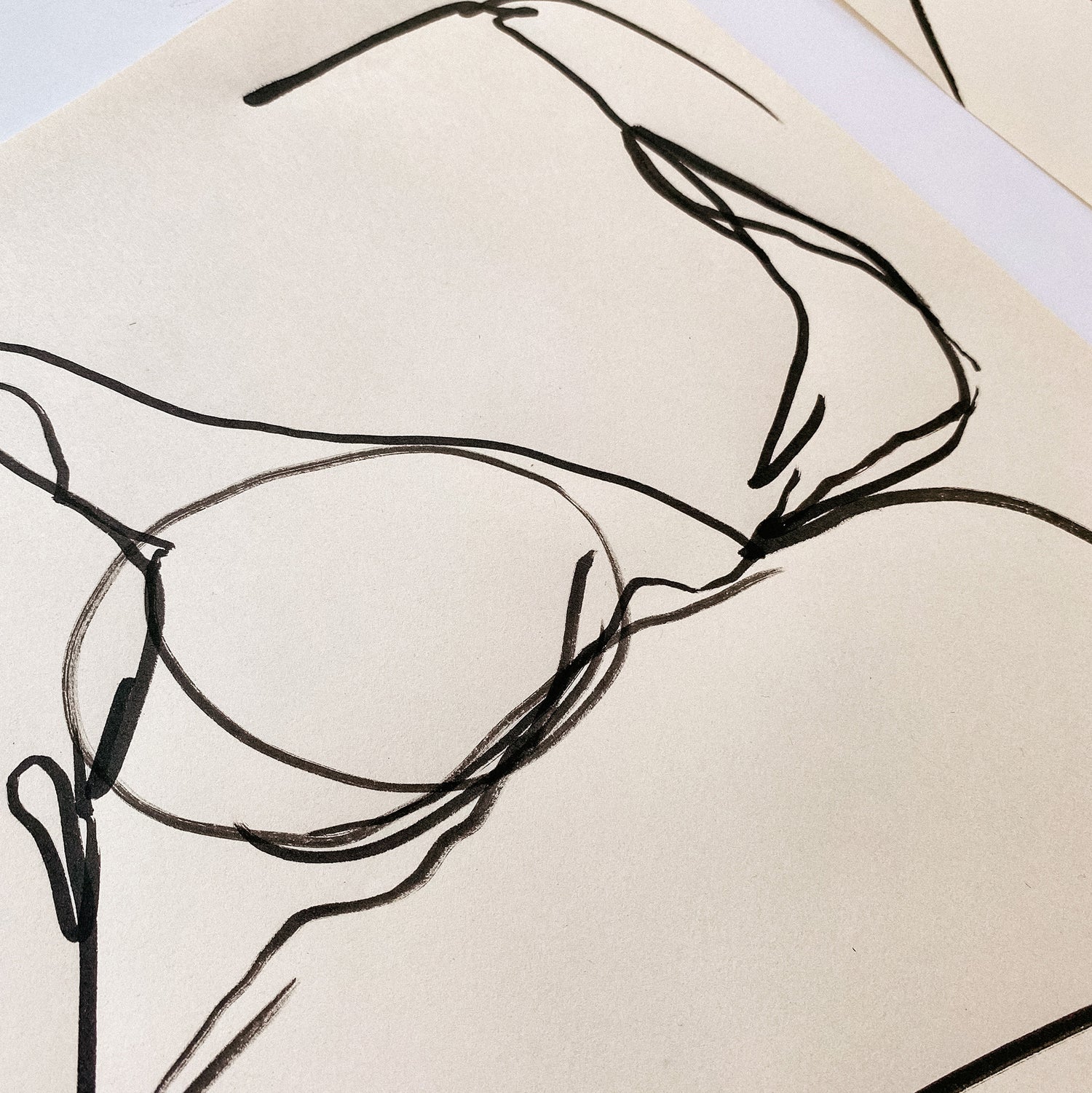 original drawing, anna pepe, forn studio, set of two, gallery wall art