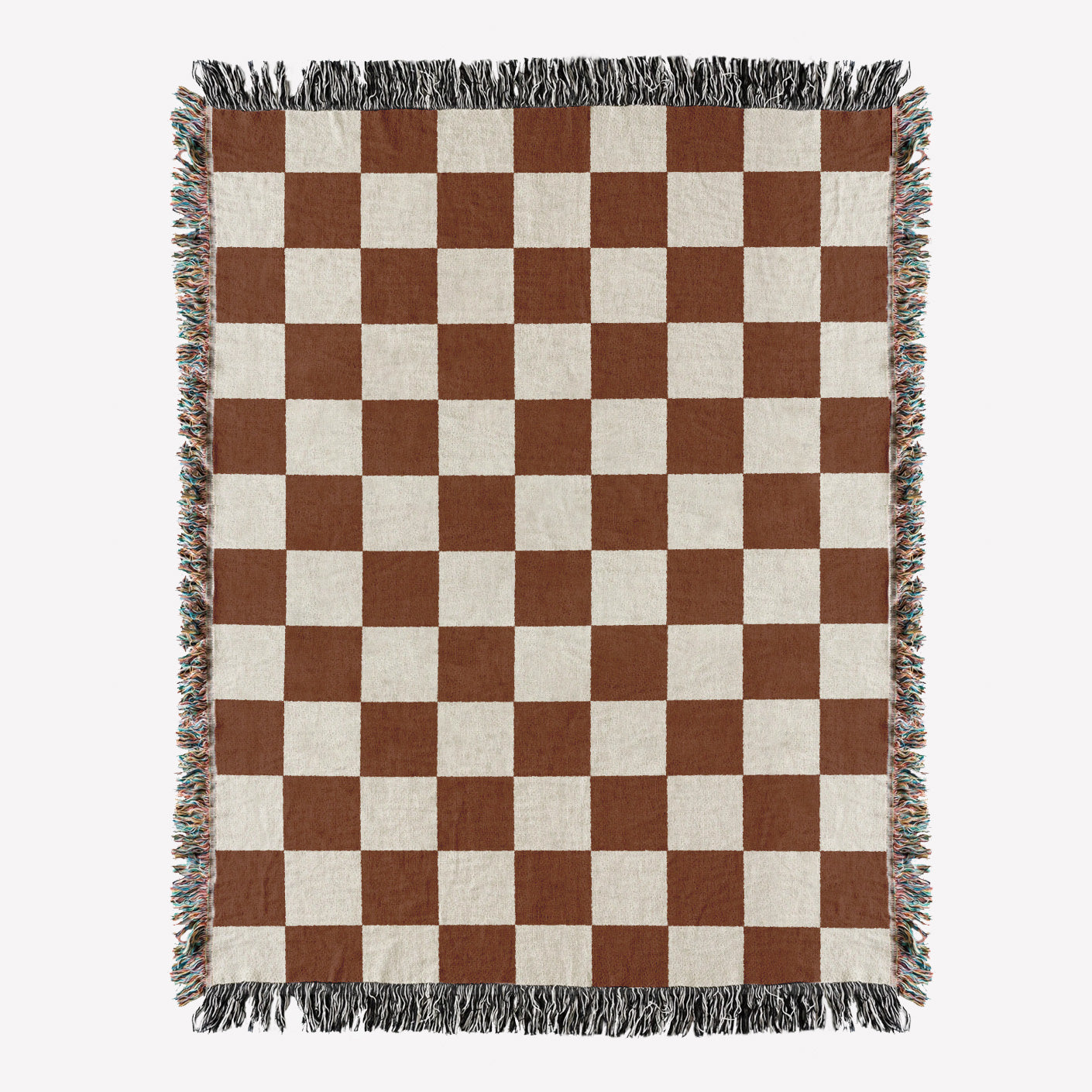 Woven throw, cotton plaid, decor, blanket, living room home decor, checkers, checkerboard, chequers