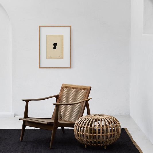 Figures. 02 - Ink drawing on vintage paper Anna Pepe x forn Studio