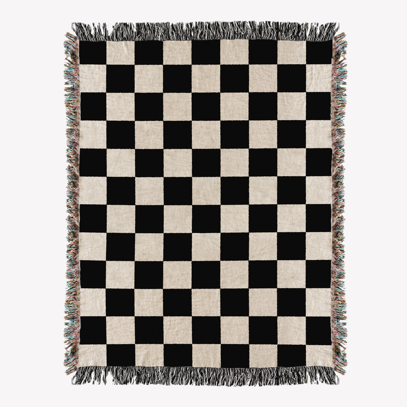 Checkers woven throw blanket. 06 – Anna Pepe x forn Studio