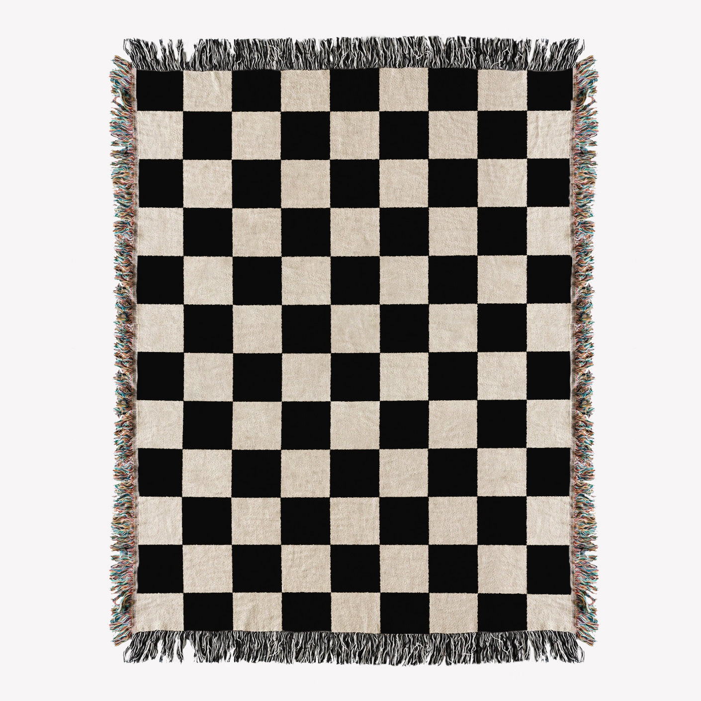 Woven throw, cotton plaid, decor, blanket, living room home decor, checkers, checkerboard, chequers