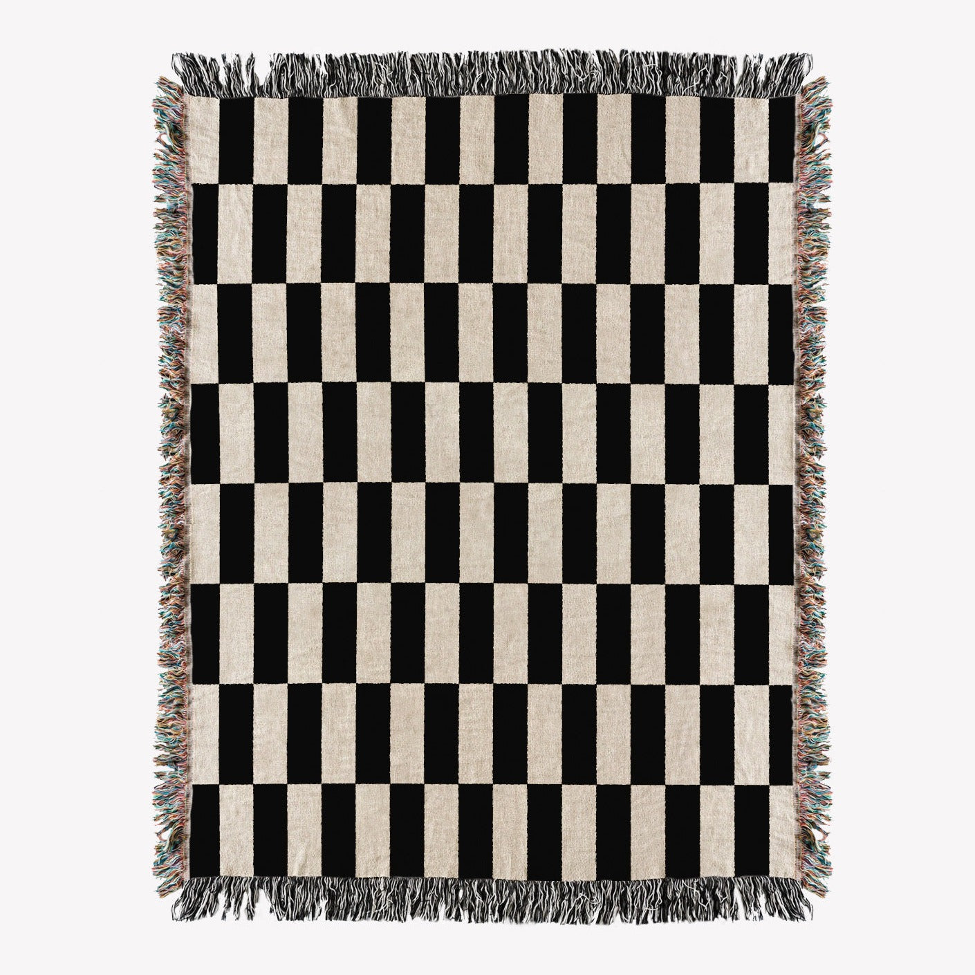 Woven throw, cotton plaid, decor, blanket, living room home decor, checkers, checkerboard, chequers