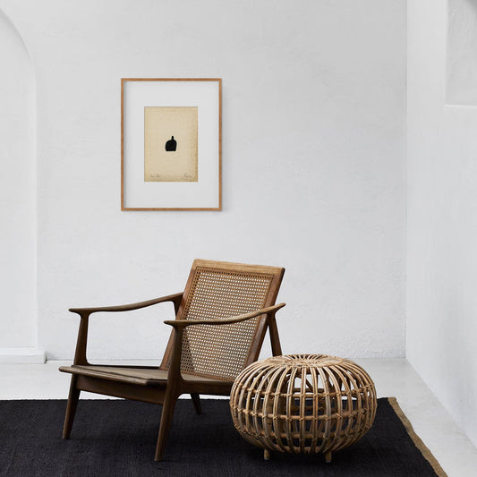 Figures. 05 - Ink drawing on vintage paper Anna Pepe x forn Studio