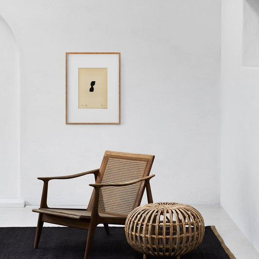 Figures. 06 - Ink drawing on vintage paper Anna Pepe x forn Studio