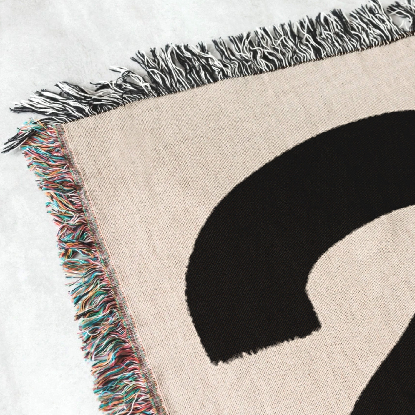 Abstract woven throw blanket. 05
