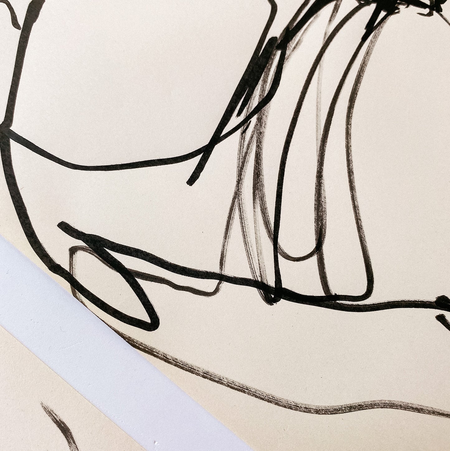 original drawing, anna pepe, forn studio, set of two, gallery wall art