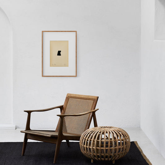 Figures. 08 - Ink drawing on vintage paper Anna Pepe x forn Studio