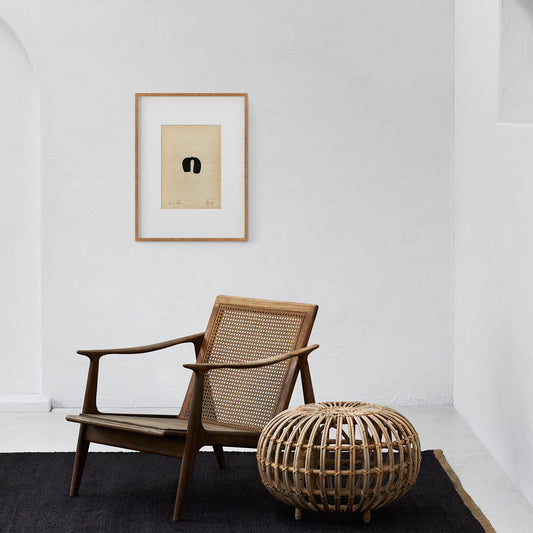 Figures. 09 - Ink drawing on vintage paper Anna Pepe x forn Studio