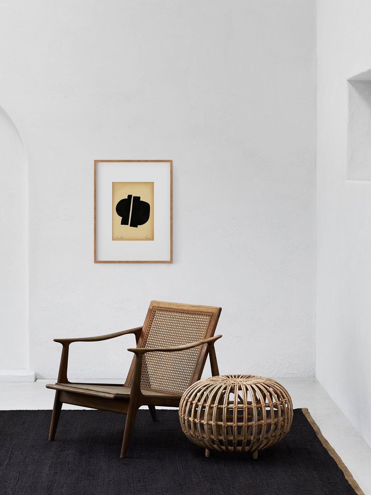 original painting, vintage paper, wall art, anna pepe, forn studio