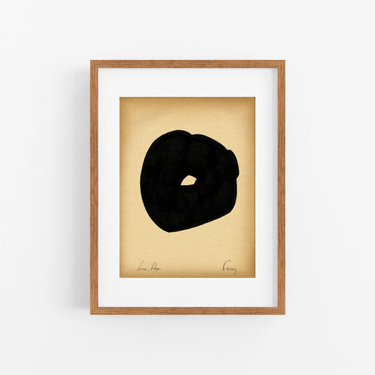 Forms. 08 - Gouache painting on vintage paper Anna Pepe x forn Studio