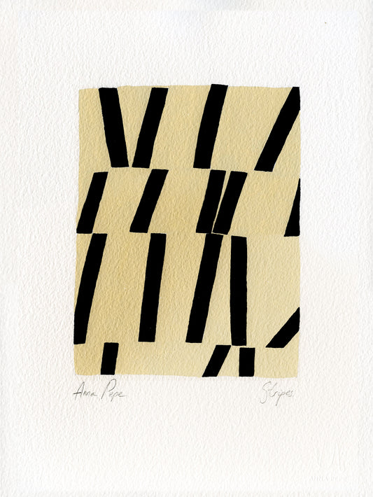 Stripes. 03 - Gouache painting on paper Anna Pepe x forn Studio