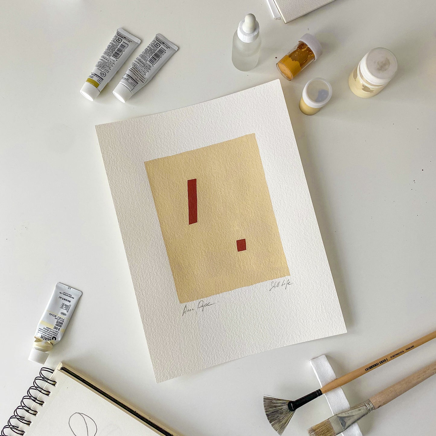 Still Life. 01 - Gouache painting on paper Anna Pepe x forn Studio