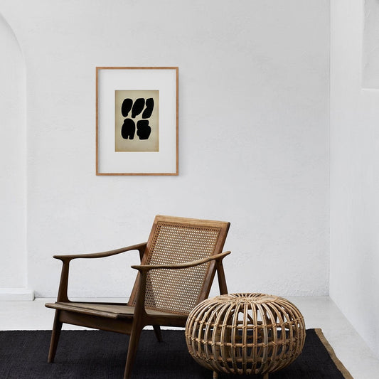 Forms. 06 - Gouache painting on vintage paper Anna Pepe x forn Studio