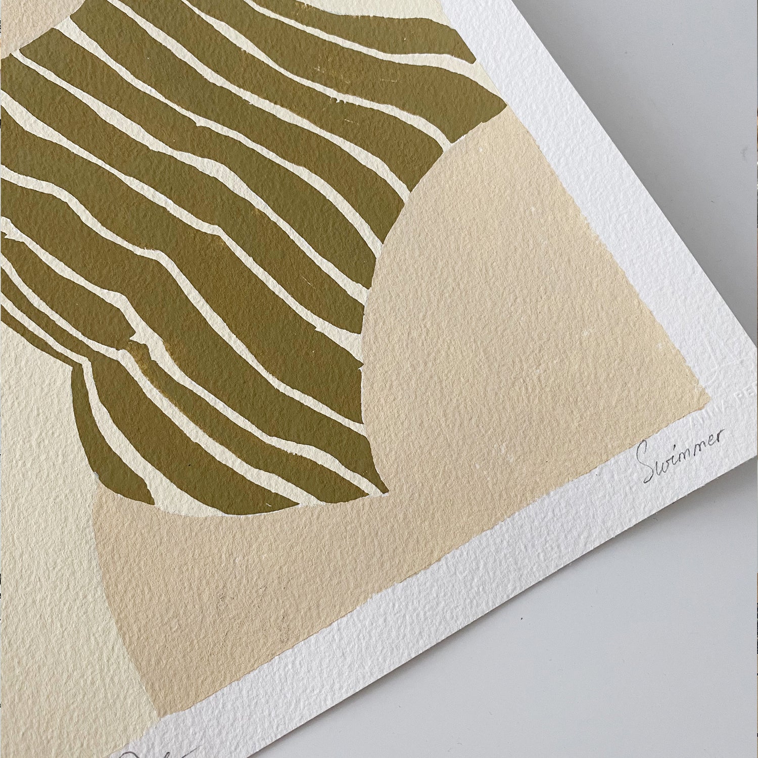 anna pepe, forn studio, gouache painting, abstract wall art