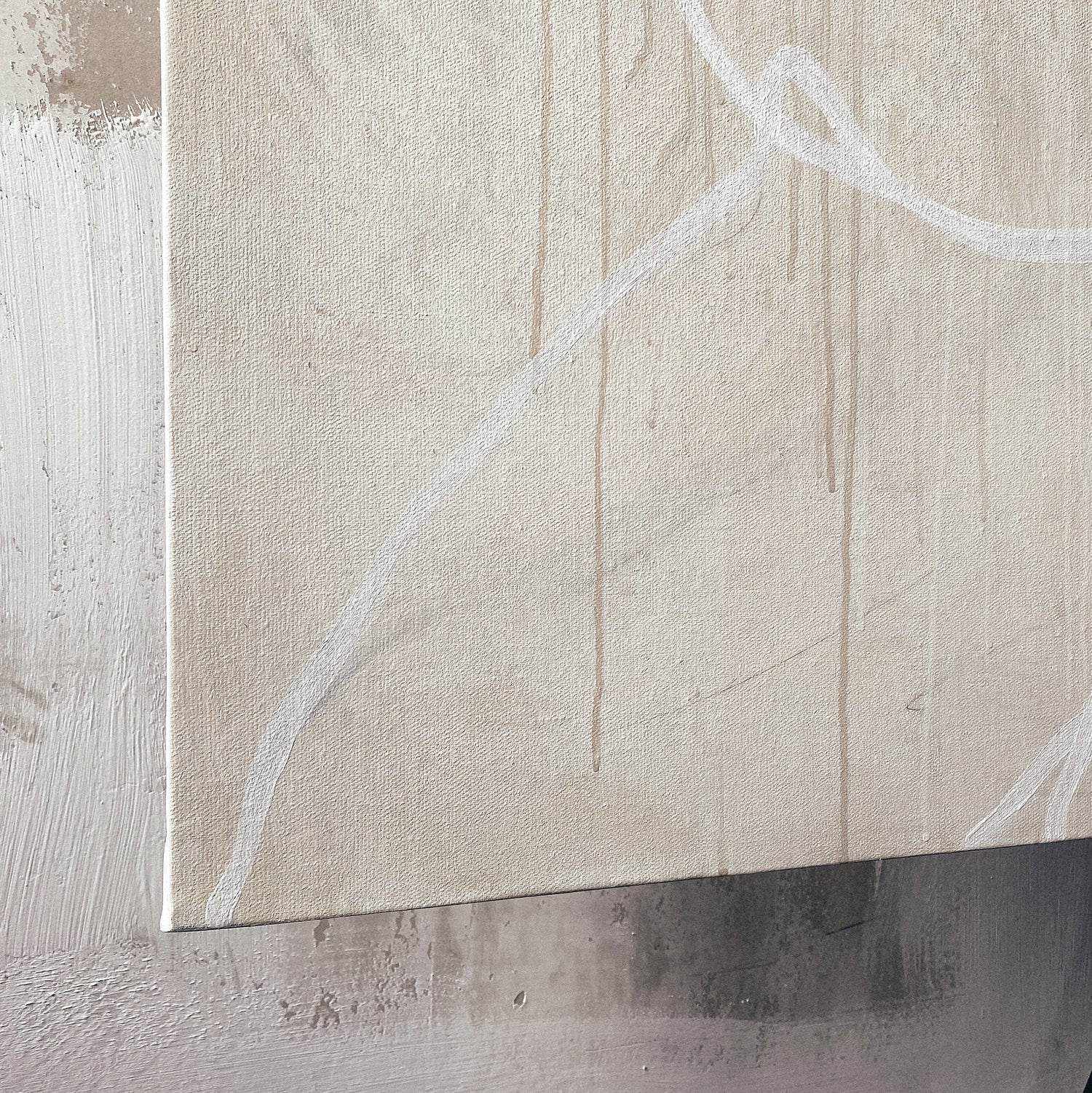 large canvas, acrylic on canvas, oversized wall art, abstract art, Anna Pepe, forn Studio
