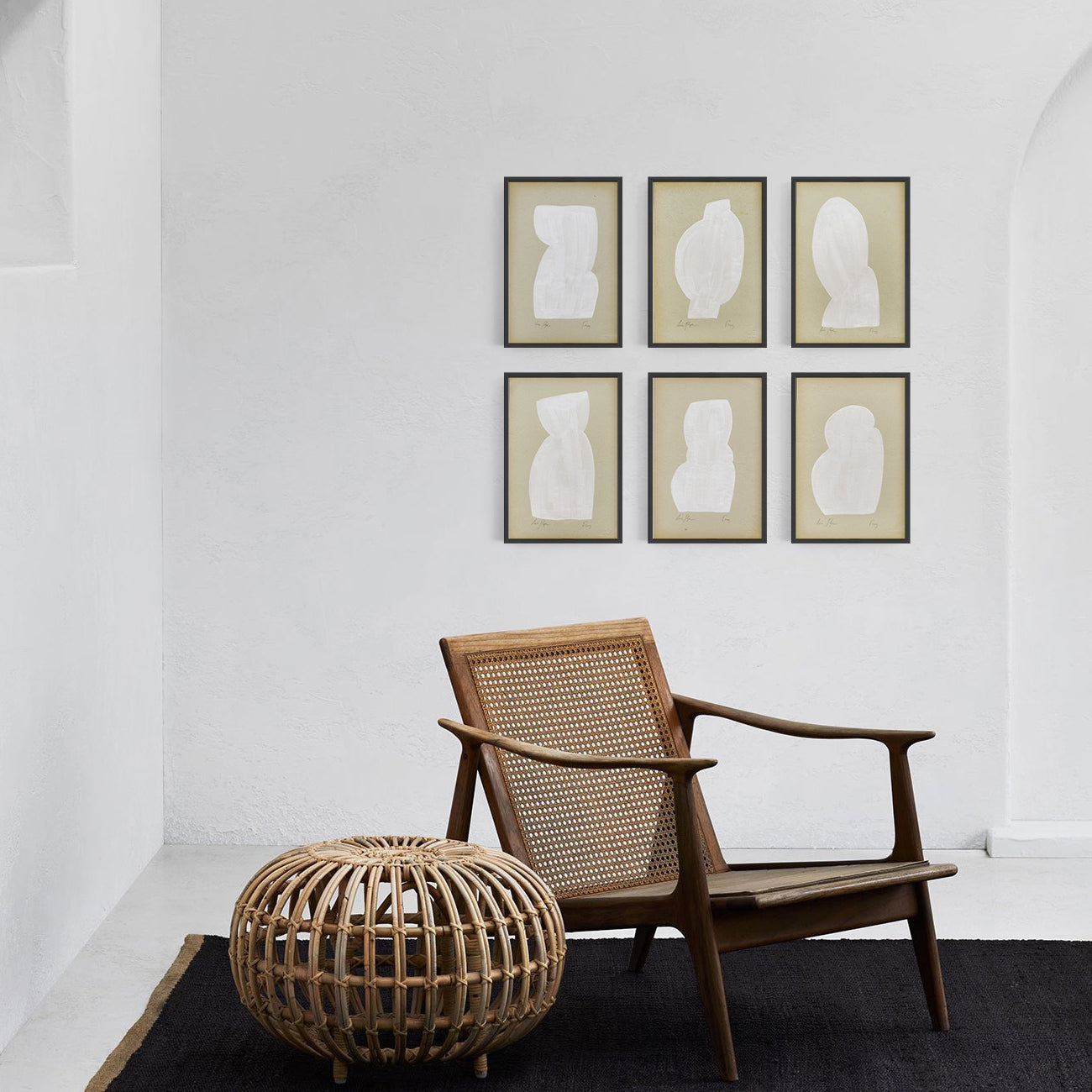 Original wall art, forn studio, anna pepe, collectible painting, gallery wall set