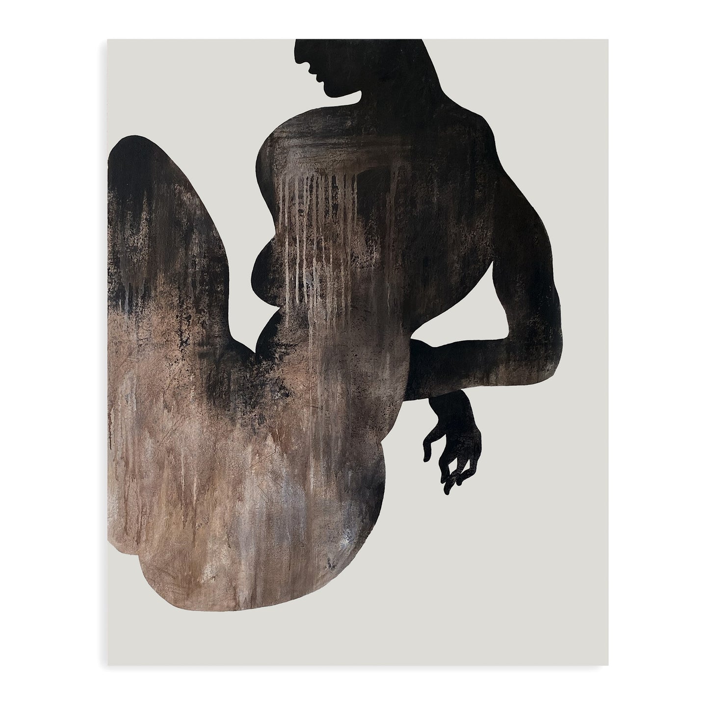 large canvas, acrylic on canvas, oversized wall art, abstract art, Anna Pepe, forn Studio