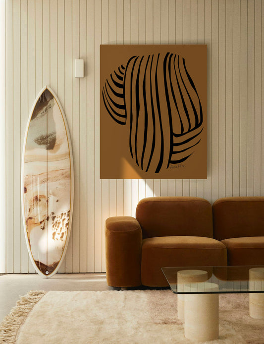 large canvas, acrylic on canvas, oversized wall art, abstract art, Anna Pepe, forn Studio