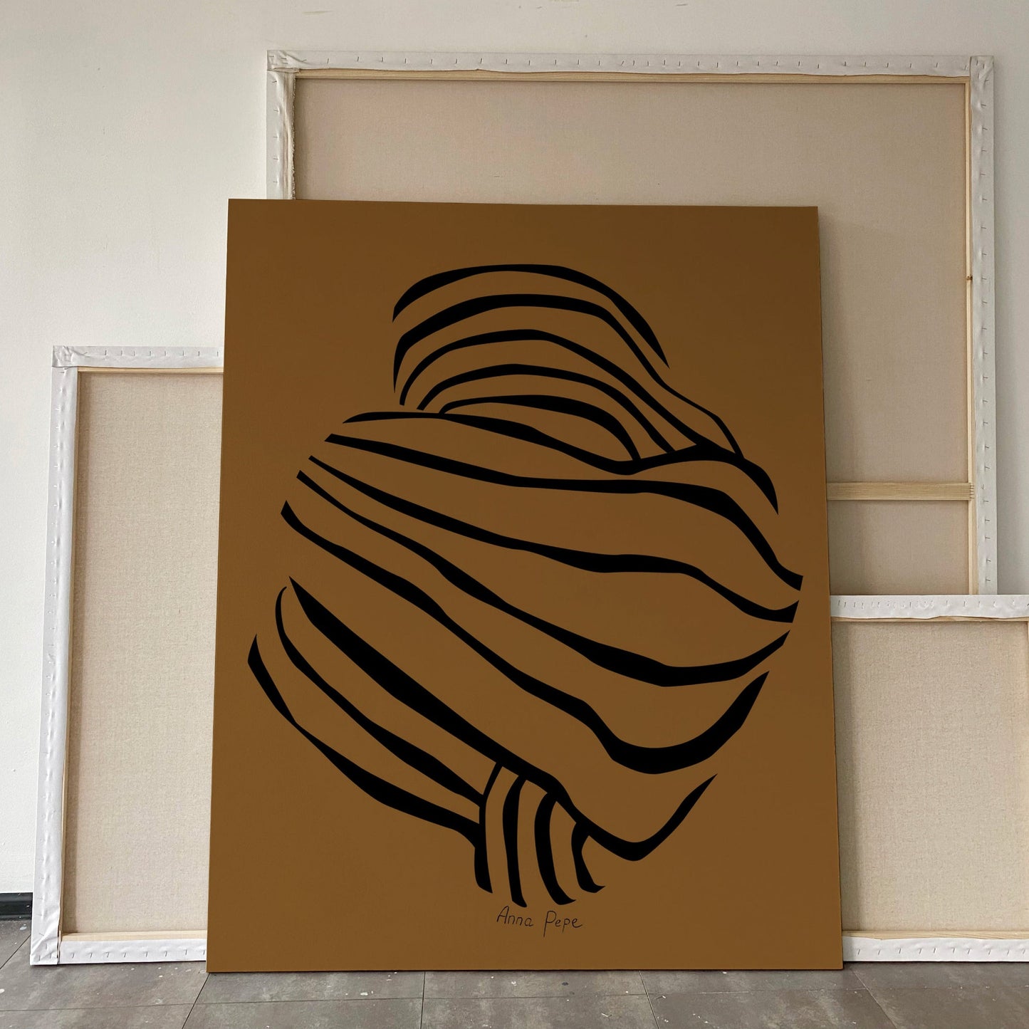 large canvas, acrylic on canvas, oversized wall art, abstract art, Anna Pepe, forn Studio
