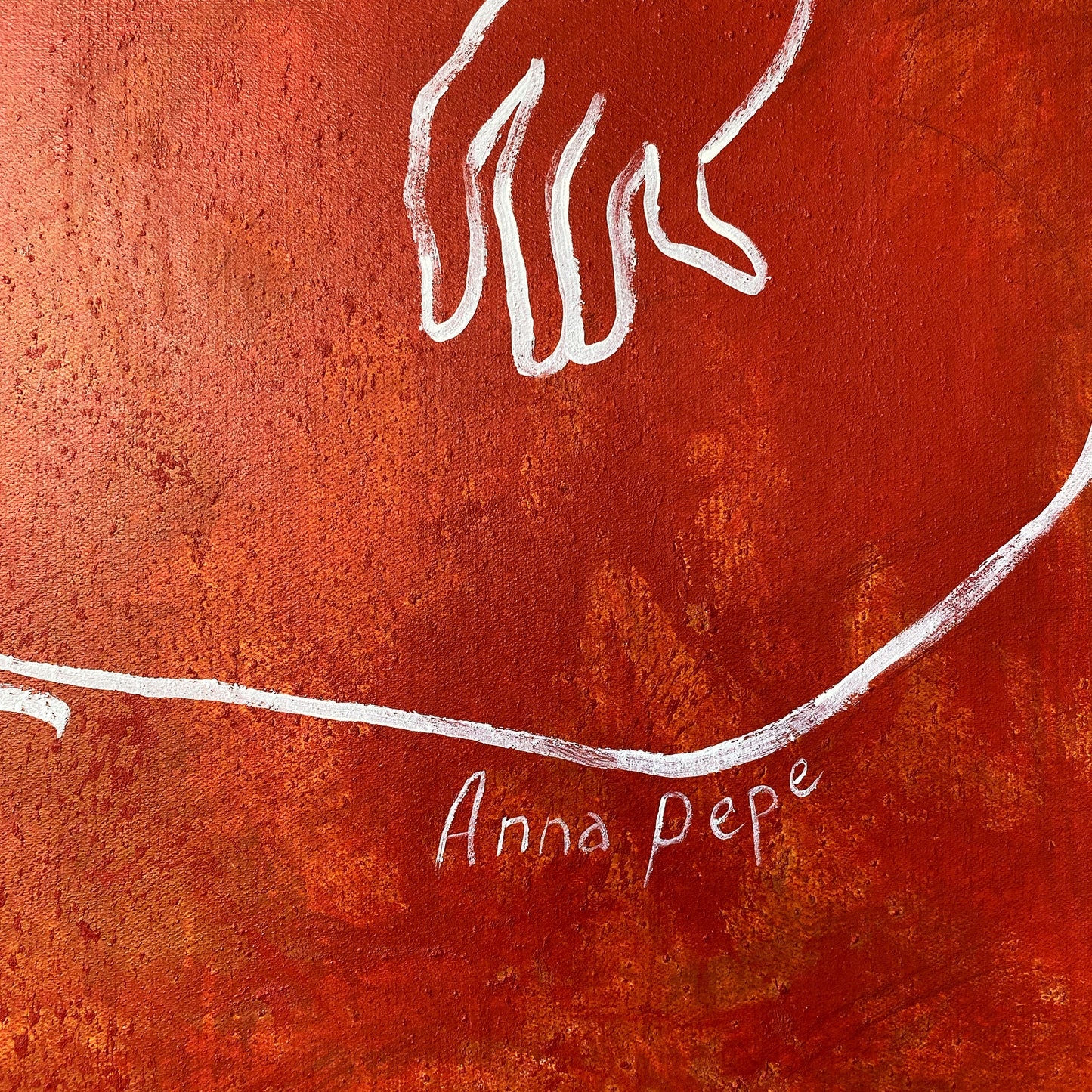 anna pepe, abstract canvas art, female art, living room decor, collectible art, forn studio