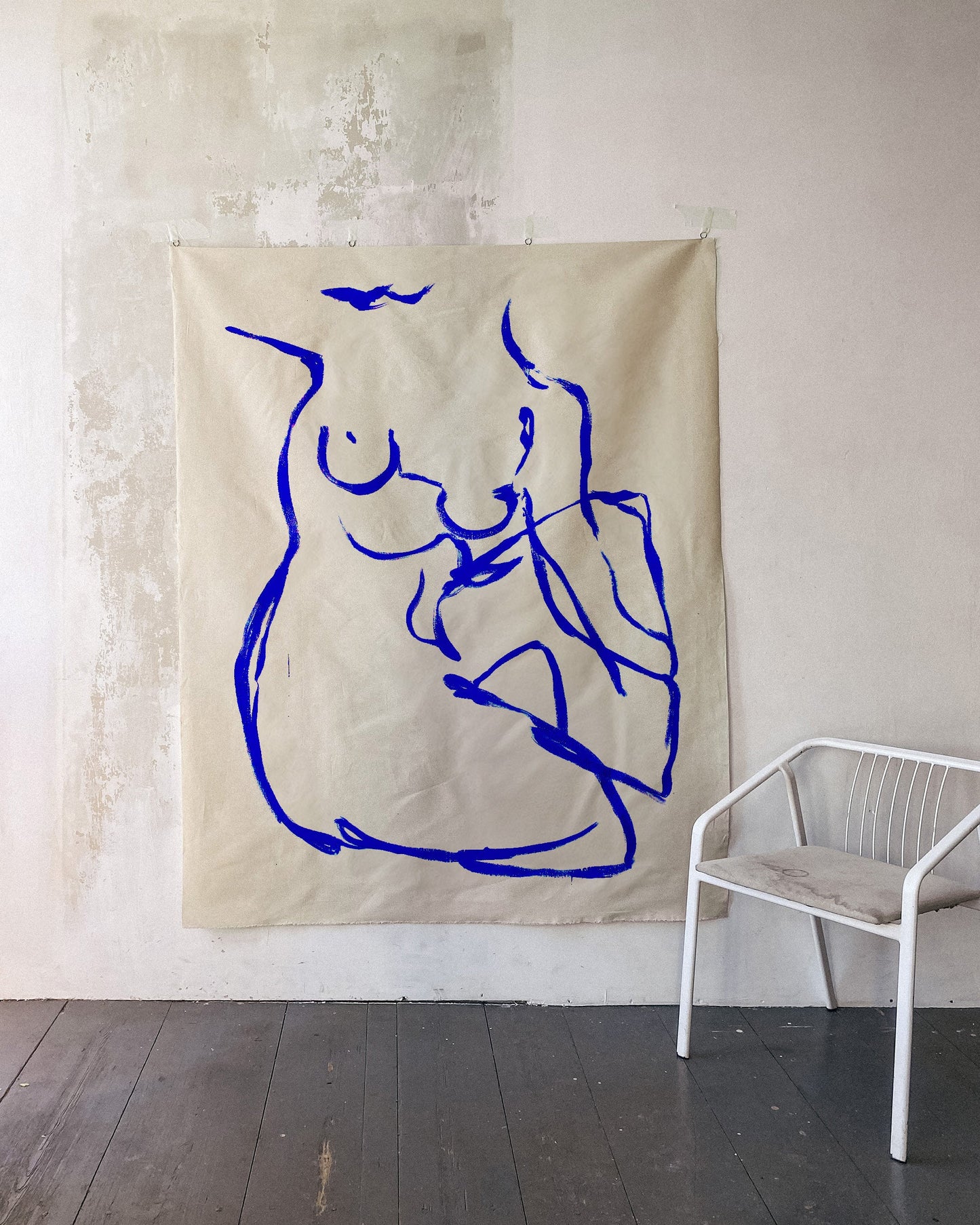 large canvas, acrylic on canvas, oversized wall art, abstract art, Anna Pepe, forn Studio