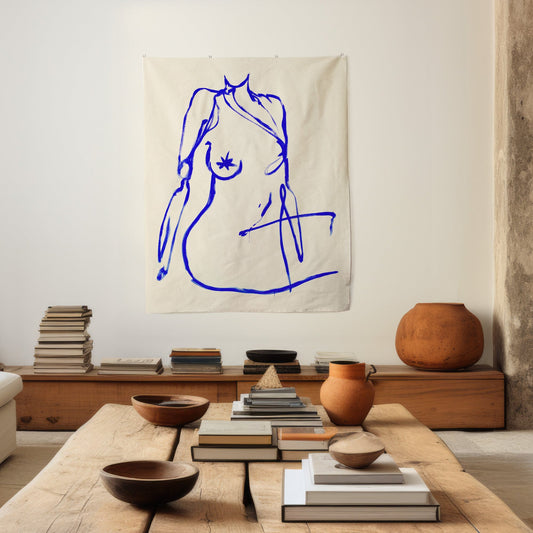 large canvas, acrylic on canvas, oversized wall art, abstract art, Anna Pepe, forn Studio