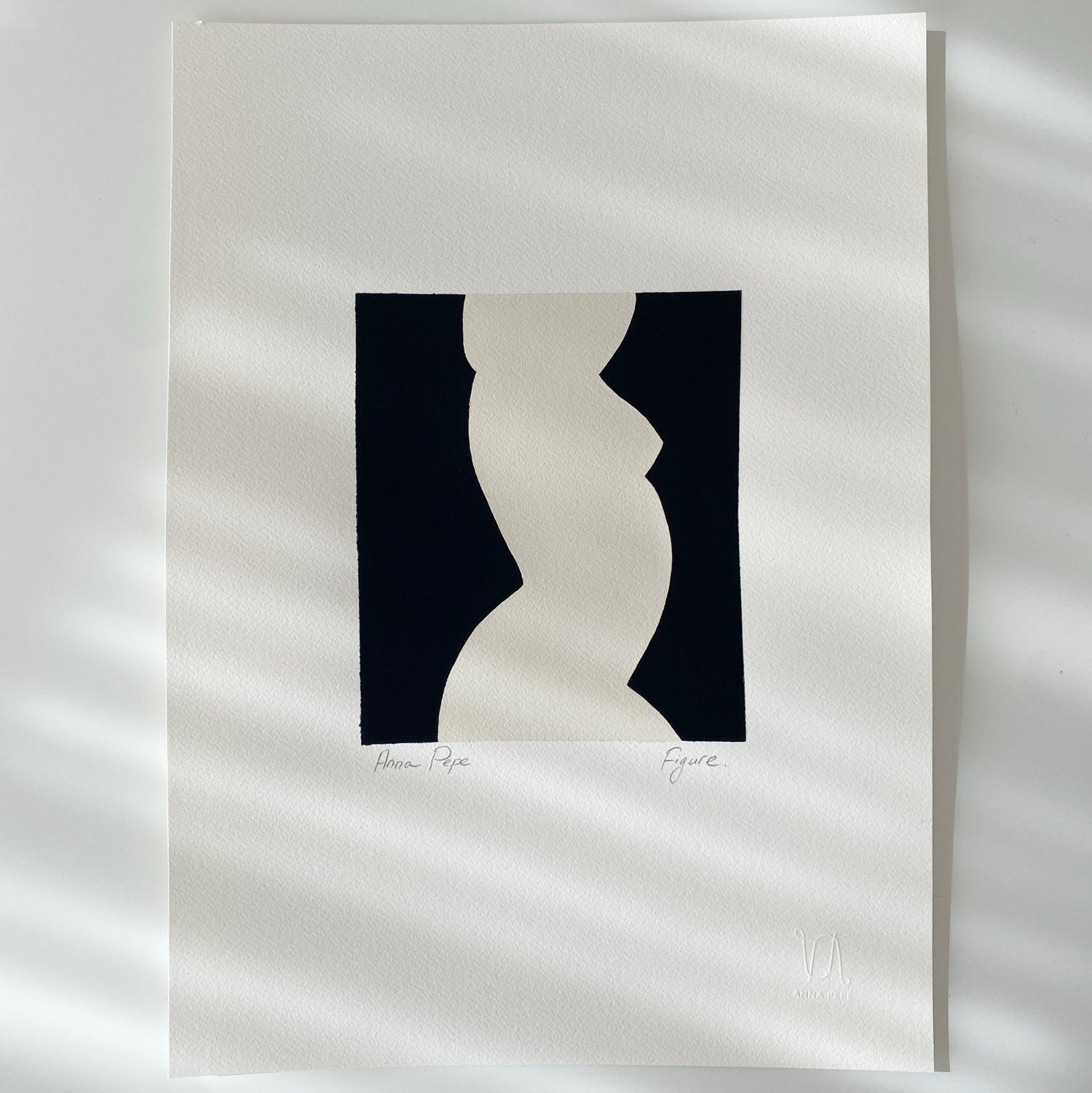 artist anna pepe, forn studio, abstract painting, small art work, female abstract form