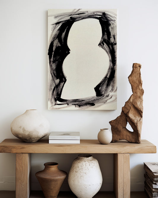 large canvas, acrylic on canvas, oversized wall art, abstract art, Anna Pepe, forn Studio