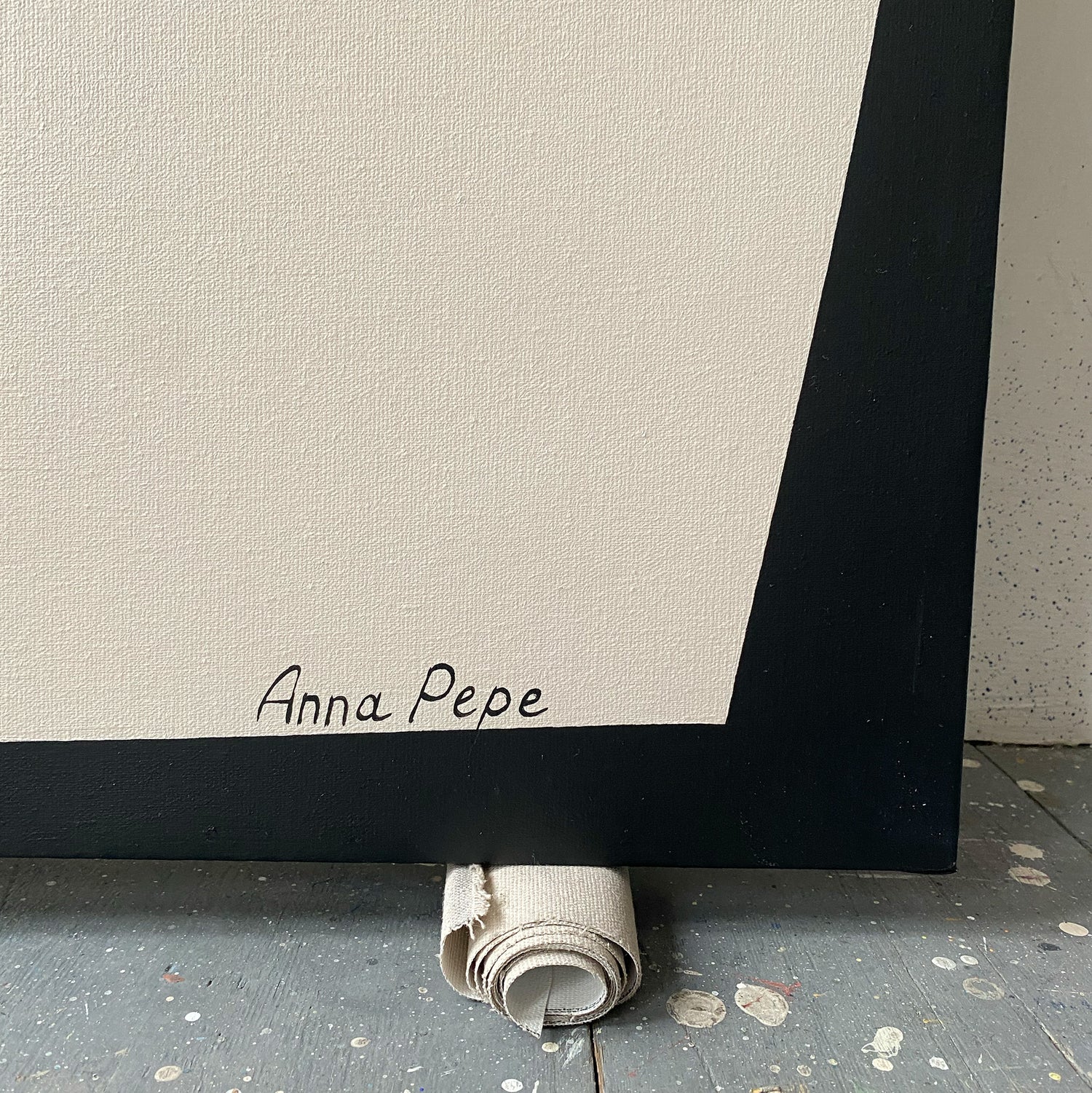 large canvas, acrylic on canvas, oversized wall art, abstract art, Anna Pepe, forn Studio