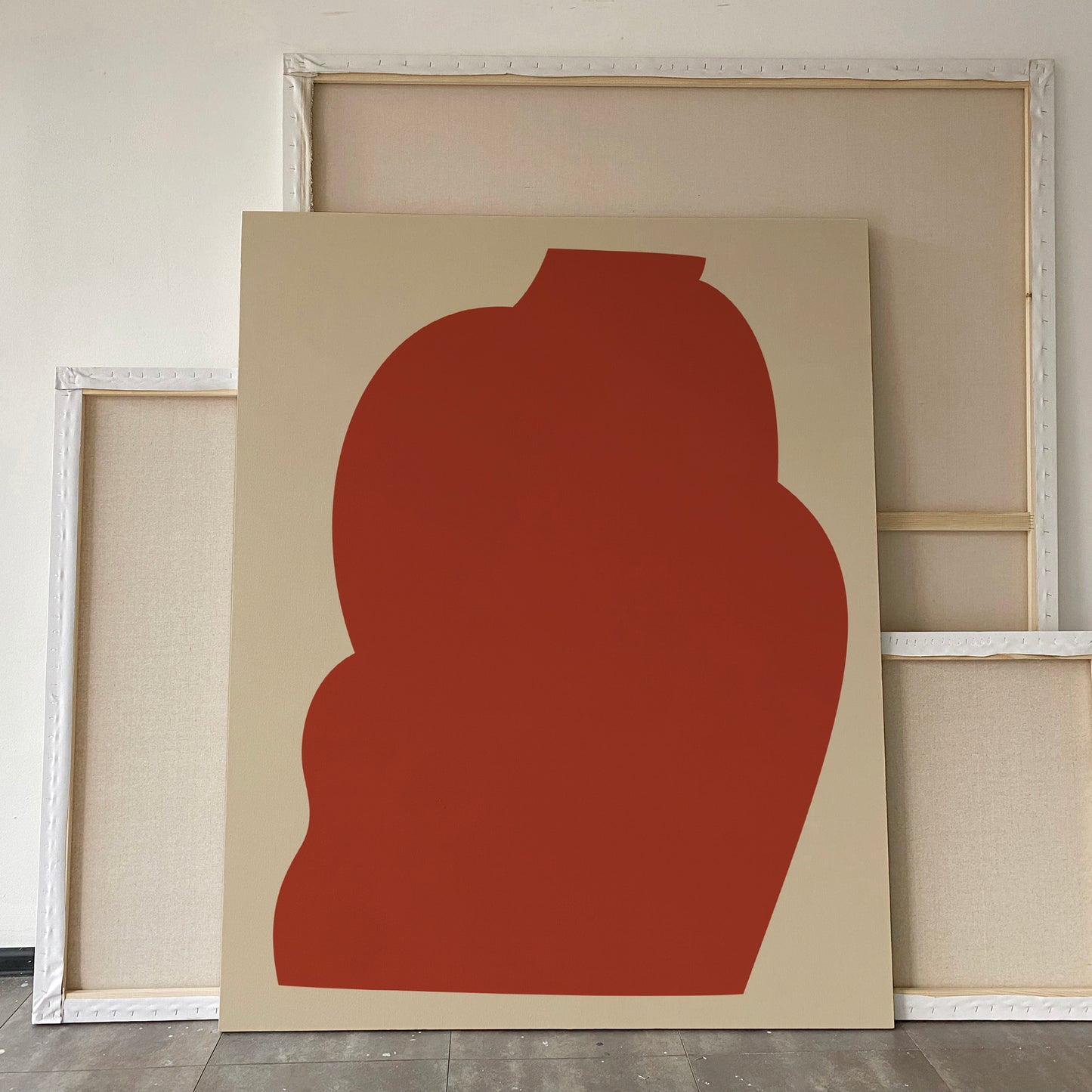 large canvas, acrylic on canvas, oversized wall art, abstract art, Anna Pepe, forn Studio