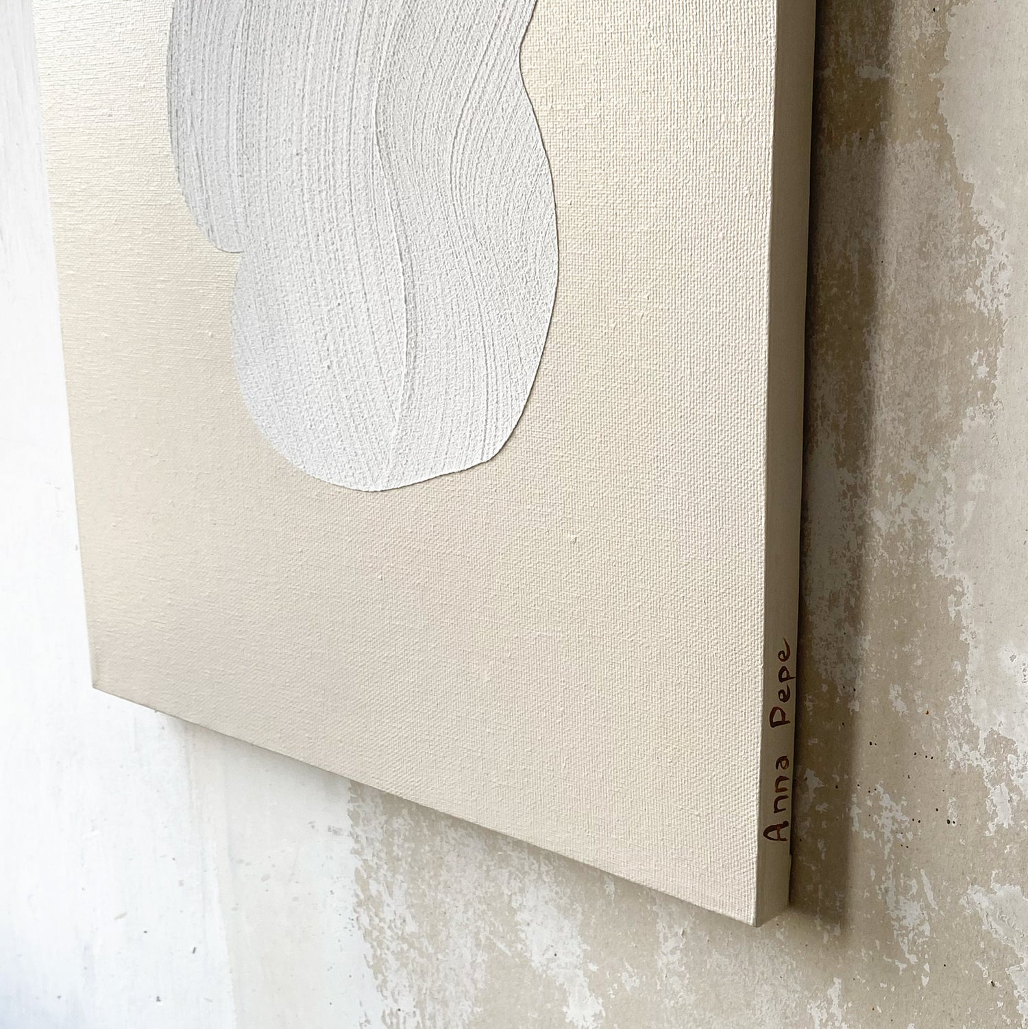 Anna Pepe, abstract wall art, forn studio