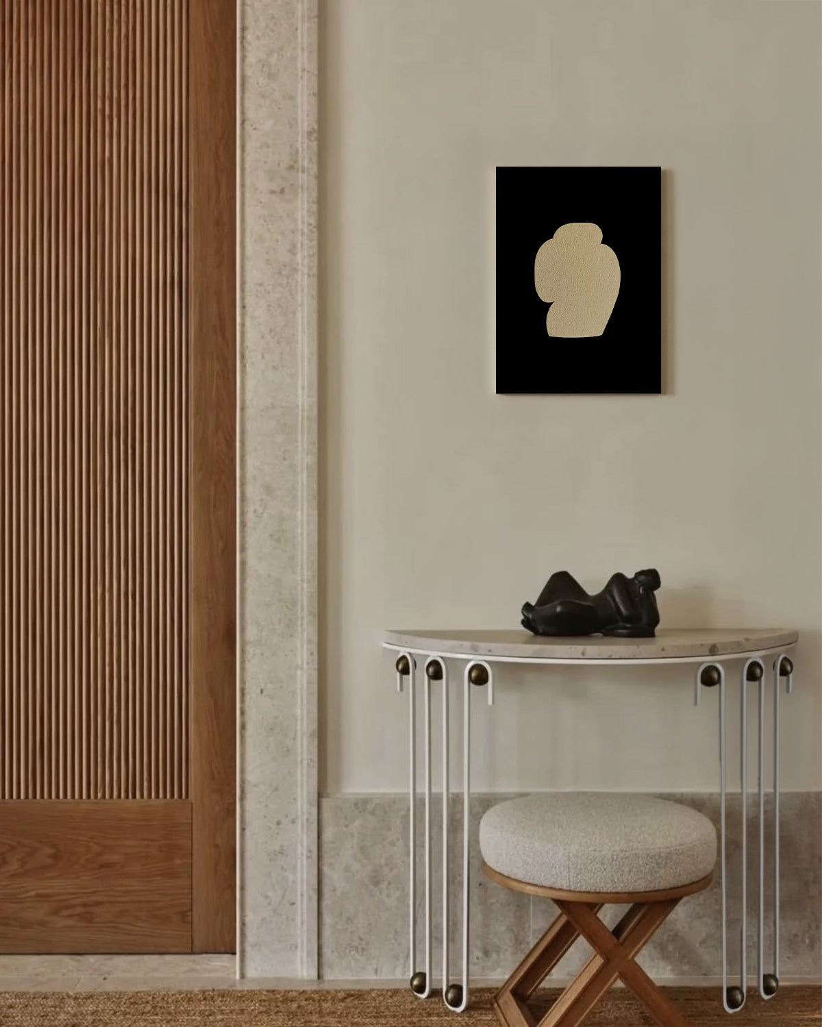 artist anna pepe, forn studio, abstract painting, small art work, female abstract form
