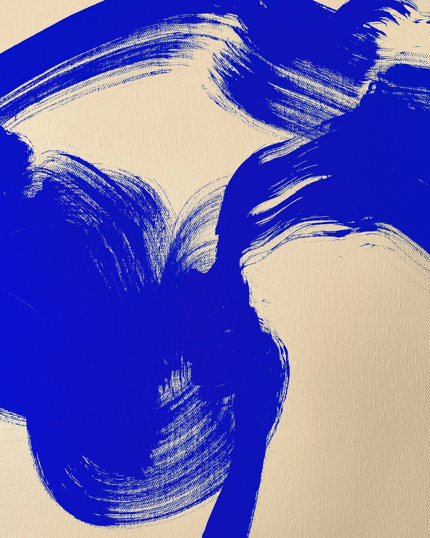 large canvas, acrylic on canvas, oversized wall art, abstract art, Anna Pepe, forn Studio