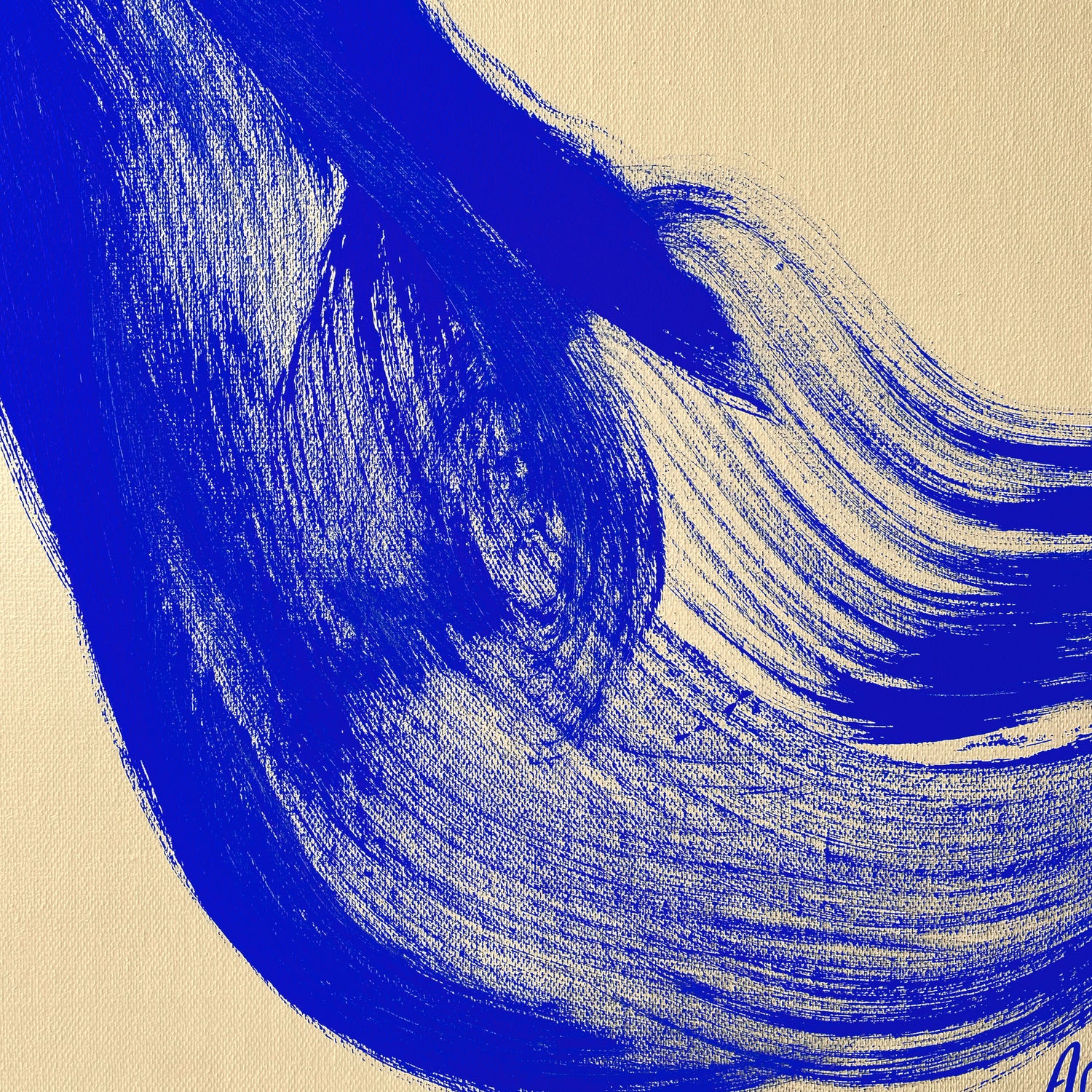 large canvas, acrylic on canvas, oversized wall art, abstract art, Anna Pepe, forn Studio